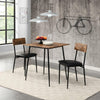 ModernLuxe Kitchen Furniture Dining Set Solid Metal Legs PU Leather Seating
