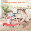 2-in-1 Baby Walker Foldable Activity Baby Push Walker w/Adjustable Height &Speed