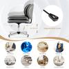 Home Office Desk Chair Upholstered Computer Chair w/ Double Padded Back & Seat
