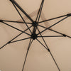 Patio Parasol Base Sets Offset Cantilever Umbrella Sun Shade Rainproof Canopy