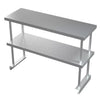 Commercial Catering Stainless Steel Over Shelf Kitchen Prep Work Table Bench UK