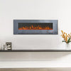 Electric Fireplace Media LED Wall Fire Wall Mounted / Standing Heater 40-100in
