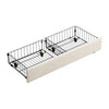 Ottoman Storage Gas Lift Bed Upholstered 4ft6 Double Bed Frame with Drawer Cream