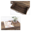 Console Side End Table W/2 Drawer Shelf Hallway Wooden Furniture 2-Tire Storage