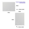 Illuminated Bathroom Mirror With LED light Shaver Socket Bluetooth Demister