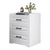 3 Drawer Wooden Bedroom Bedside Cabinet Furniture Storage Nightstand Side Table