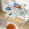 Electric Stand up Home Office Desk Adjustable Desk Sit Stand-White