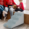 Dog Stairs Pet 3/4/5 Steps For Bed Sofa Cats Ladder Ramp With Removable Cover UK