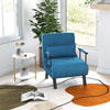 Convertible Single Folding Sofa Bed Sleep Chair 6 Positions Adjustable Backrest