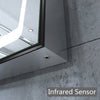 LED Bathroom Mirror Cabinet with Shaver Socket Infrared Sensor Wall Mounted