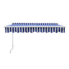 Stripe Retractable Door Canopy Window Front Porch Overhead Roof Cover Manual