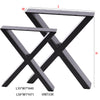 X-Steel Table Leg Heavy Duty Metal Dining Coffee Bench Office Desk Steel Trestle
