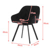 2X Luxury Bar Stools Padded Velvet Breakfast Kitchen Pub Restaurant Living Room