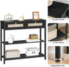Console Table Hallway Table Sofa Table Side Table 80 x 25 x 75 cm Black
