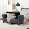 Rolled Armed Stool Shoe Bench Storage Ottoman Pouffe Bed End Rest Seat Footstool