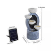 Solar Powered Water Feature Outdoor Fountain Garden Ornament LED Statue Lights