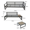 Outdoor Garden Furniture Maia Aluminium L Shape Lounge Set, Left Hand Set
