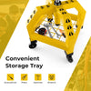 Rolling Mechanic Stool Height Adjustable Workshop Creeper Seat 150 KG Capacity