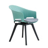 Set of 4 Swivel Dining Chairs with Cushion Accent Chairs Home Restaurant