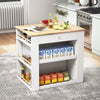 Modern Kitchen Island Wooden Floor Sideboard Buffet Server Cabinet w/ Drawer