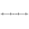 366cm 12FT Double Door Splicing Regular Carbon Steel Barn Door Hanging Rail