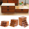 Vintage Wood 1-16 Drawer Box Cabinet Tabletop Storage Organiser Chest of Drawers