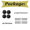 4Pcs Hairpin Table Legs Durable DIY Furniture Metal Table Legs w/ Screws & Feet