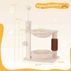 Small Cat House Activity Center Furniture Cat Climbing Stand 72cm Cat Tree