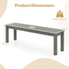 Outdoor Bench 2-3 People Weatherproof Seating Garden Bench Grey
