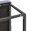 Grey Upholstered Coffee Table Sofa Side Side Chair Square Seat Footstool Stool