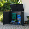 Garden Gear 775L Storage Plastic Shed Black Outdoor Lockable Door Gas Piston Lid
