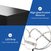 LED Light 3 Drawers Bedside Table High Gloss Cabinet Side End Table Living Room
