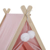 Folding Pets Teepee Tent Cat Dog Puppy Sleep Bed Tipi Play House Kennel Cushion