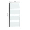 Sliding Barn Door Glass Door Hardware Kit 6-7FT / Door with Track Kit Unit