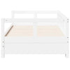 Daybed without White 90x200 Solid Wood Pine S3D5