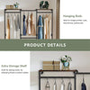 Industrial Pipe Clothing Rack Retail Checkroom Dance Studio Garment Clothes Rail