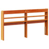 Headboard with Shelves Wax Brown 120 Solid Wood Pine A0R7