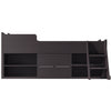 Kids Wooden Cabin Bed Mid Sleeper Bed Frame Storage Bed with Drawers and Shelves
