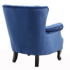 Queen Anne Velvet Upholstered Oyster High Back Wingback Armchair Tub Chair Sofa