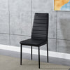 3 Colours Dining Table and 4 / 6 Padded Chairs Set Home Kitchen Furniture New