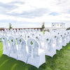 50PCS Stretch Spandex White Folding Chair Covers General Wedding Universal