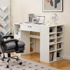 Counter Height Sewing Table Artwork Sewing Workstation With 14 Open Compartments