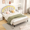 Double Platform Bed Mattress Foundation w/ Wooden Slats Support