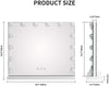 Hollywood Dressing Table Mirror Vanity Lighted Cosmetic 14 LED Dimmable Bulb UK