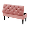 Buttoned Velvet Ottoman Storage Box Chest Bench Seat Toy Bedding Trunk Cabinet