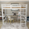 3FT Bunk Bed High Sleeper Solid Wood Bed Frame Slats Ladder Children Kids Single