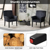 Executive Reception Chair Velvet Waiting Room Chair-Black