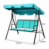 Garden Swing Chair 3 Seater Hammock Patio Outdoor Sun Shade W/ Adjustable Canopy