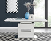 Arezzo Large Extending White High Gloss Dining Table