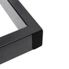 2x Industrial Box Shaped Table Legs Furniture Feet Stand Bench Desk Metal Base